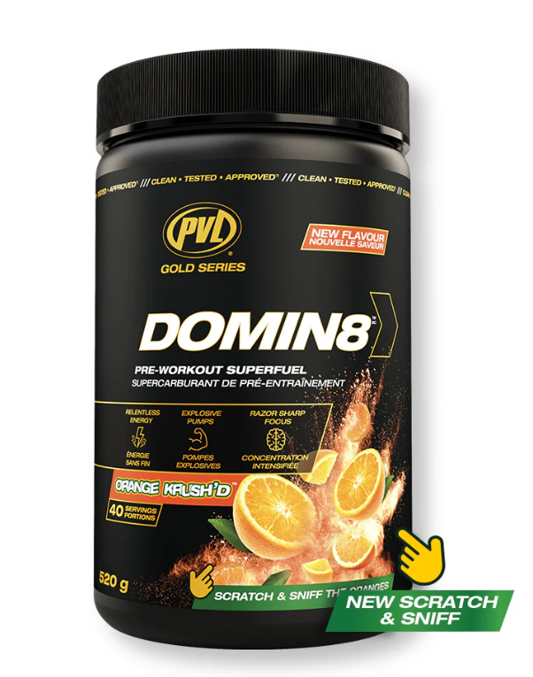 PVL Domin8 Pre-Workout (Gold Series) - 520g