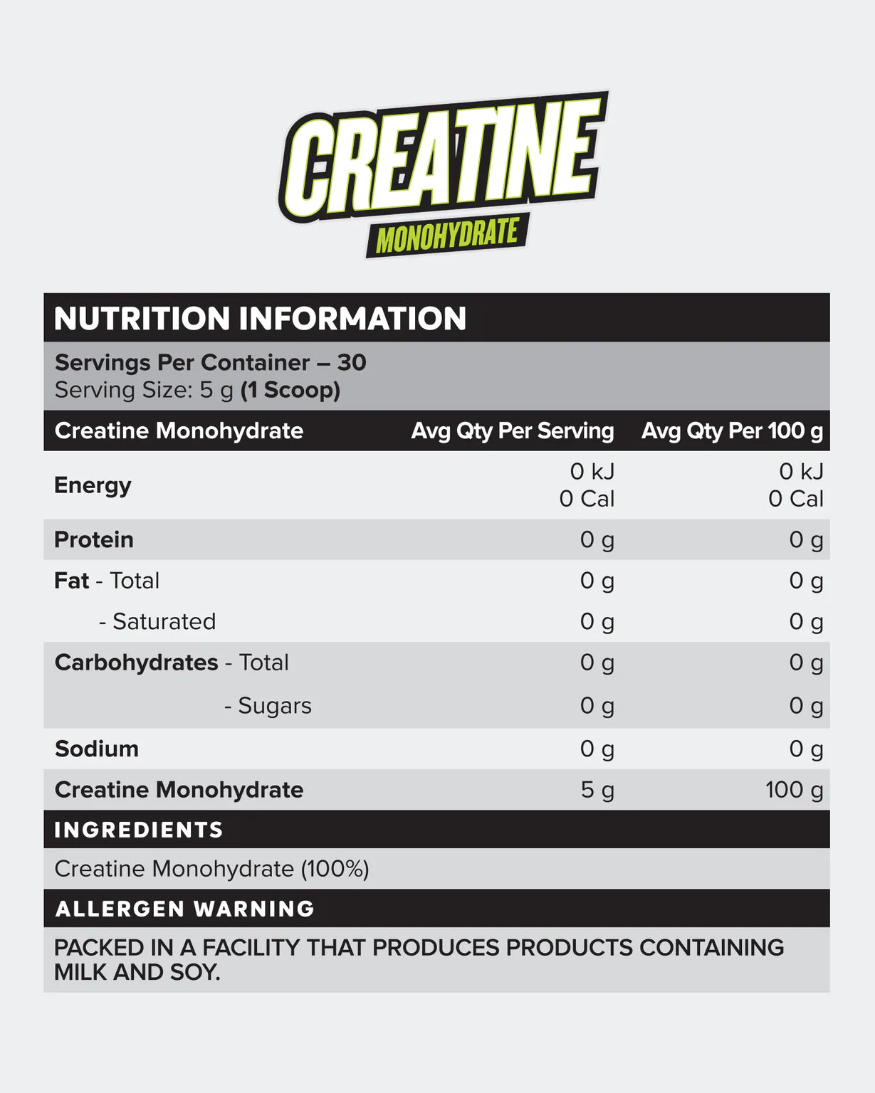 MN CREATINE (30 SERVE)