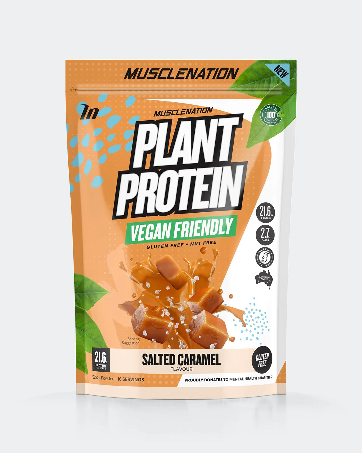 MUSCLE NATION 100% NATURAL PLANT BASED PROTEIN (16 SERVES)