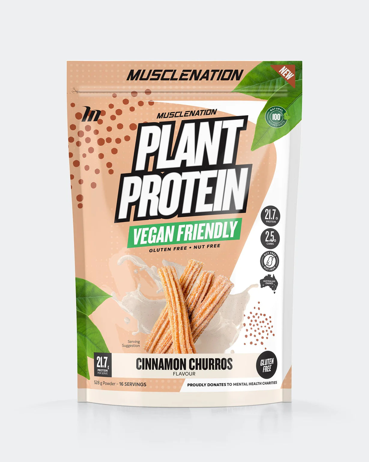 MUSCLE NATION 100% NATURAL PLANT BASED PROTEIN (16 SERVES)