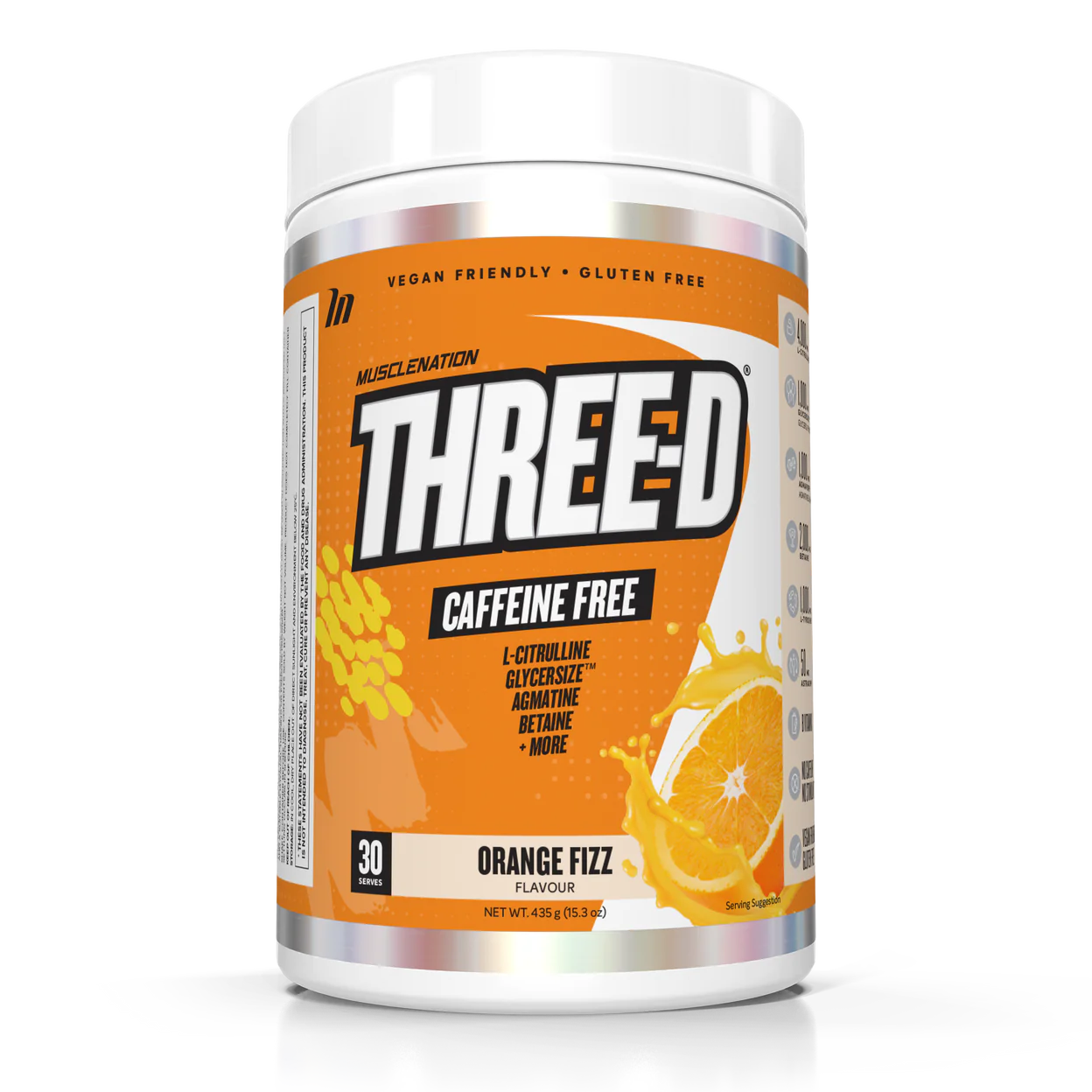 MN THREE-D NON STIM PRE WORKOUT (30 Serve)