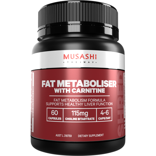 Musashi Fat Metaboliser with Carnitine (60 Capsules)