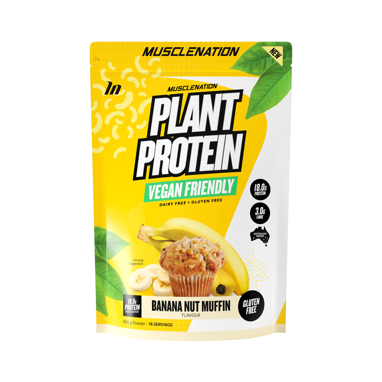 MUSCLE NATION 100% NATURAL PLANT BASED PROTEIN (16 SERVES)