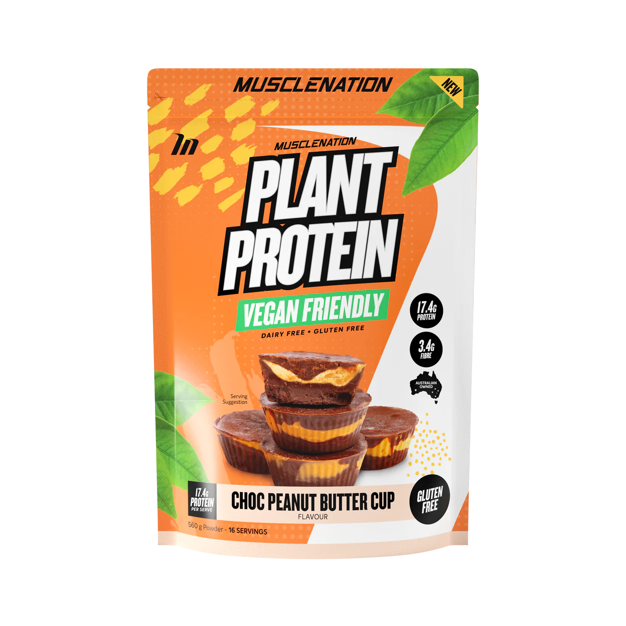 MUSCLE NATION 100% NATURAL PLANT BASED PROTEIN (16 SERVES)