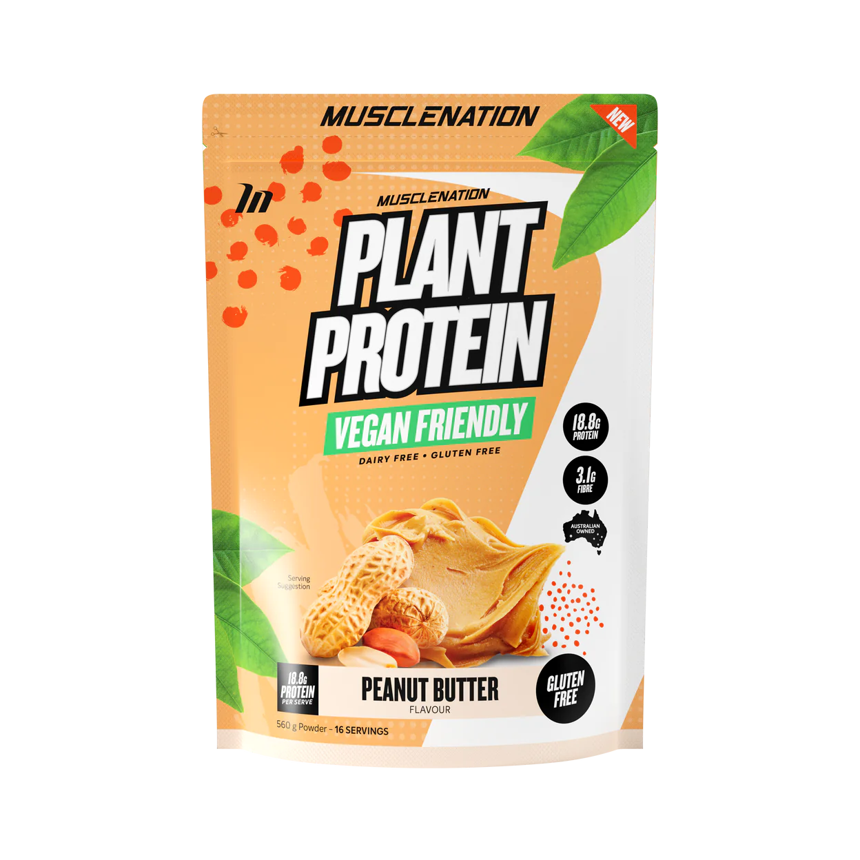 MUSCLE NATION 100% NATURAL PLANT BASED PROTEIN (16 SERVES)