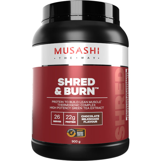 MUSASHI SHRED & BURN PROTEIN POWDER