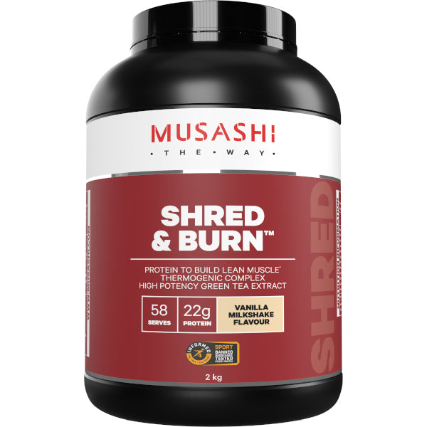 MUSASHI SHRED & BURN PROTEIN POWDER