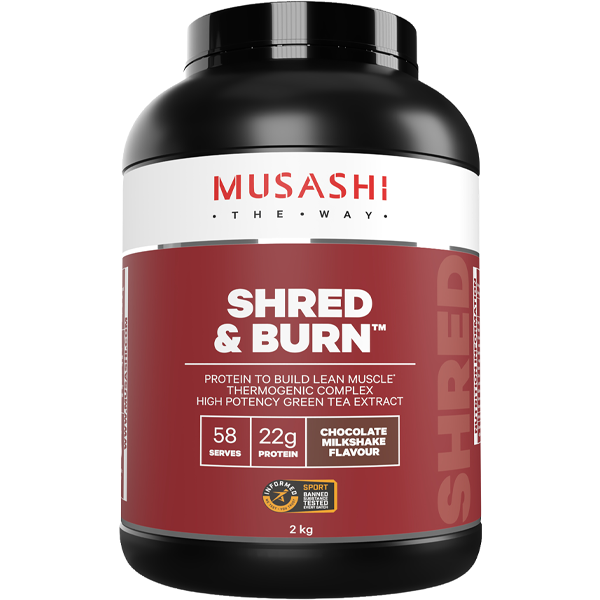 MUSASHI SHRED & BURN PROTEIN POWDER